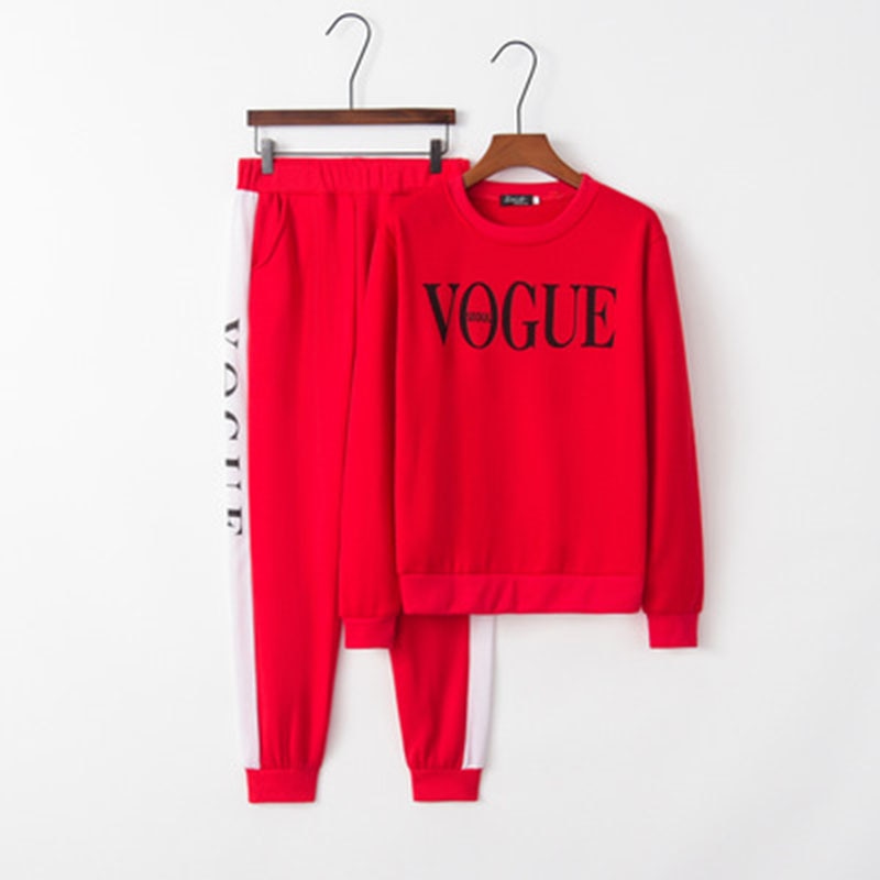 Women VOGUE Tracksuit  2 Piece Set