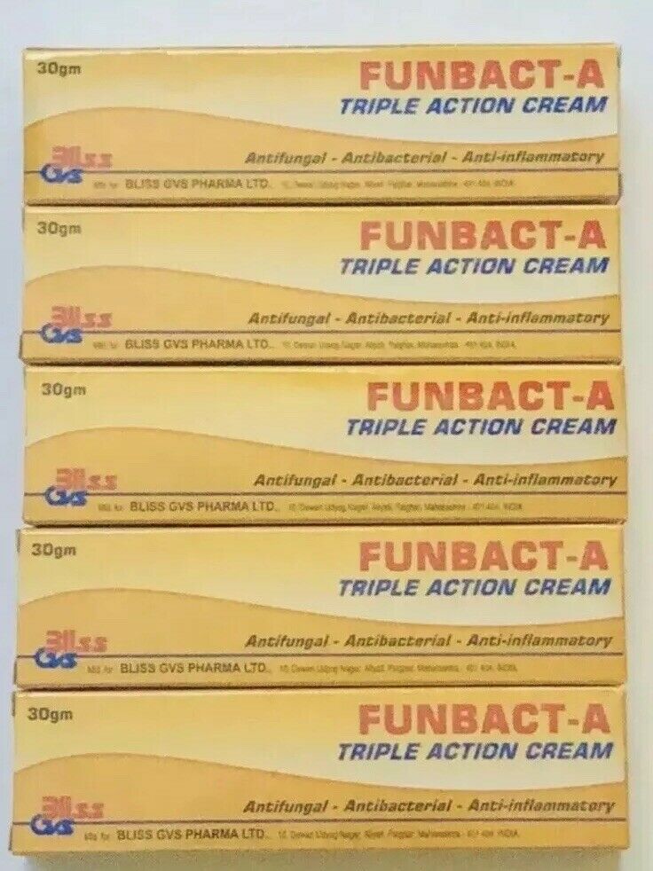 Original Funbact -A Cream. Fast Remedy For All Type Of Skin Inflammation